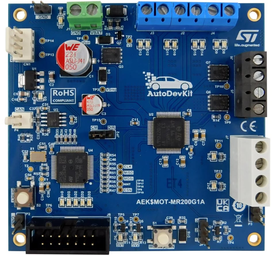 STMicroelectronics AEK-MOT-MR200G1 Fahrzeugspiegel-Controller-Board