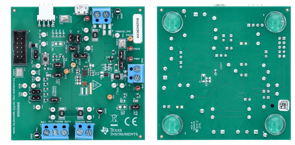 Texas Instruments bq25628EVM & bq25629EVM Evaluierungsmodule