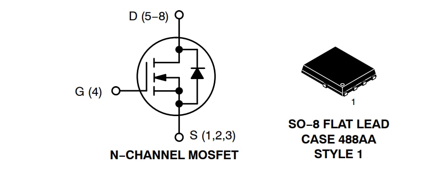 Applikations-Schaltungsdiagramm - onsemi NVMFS4C306N Leistungs-MOSFETs