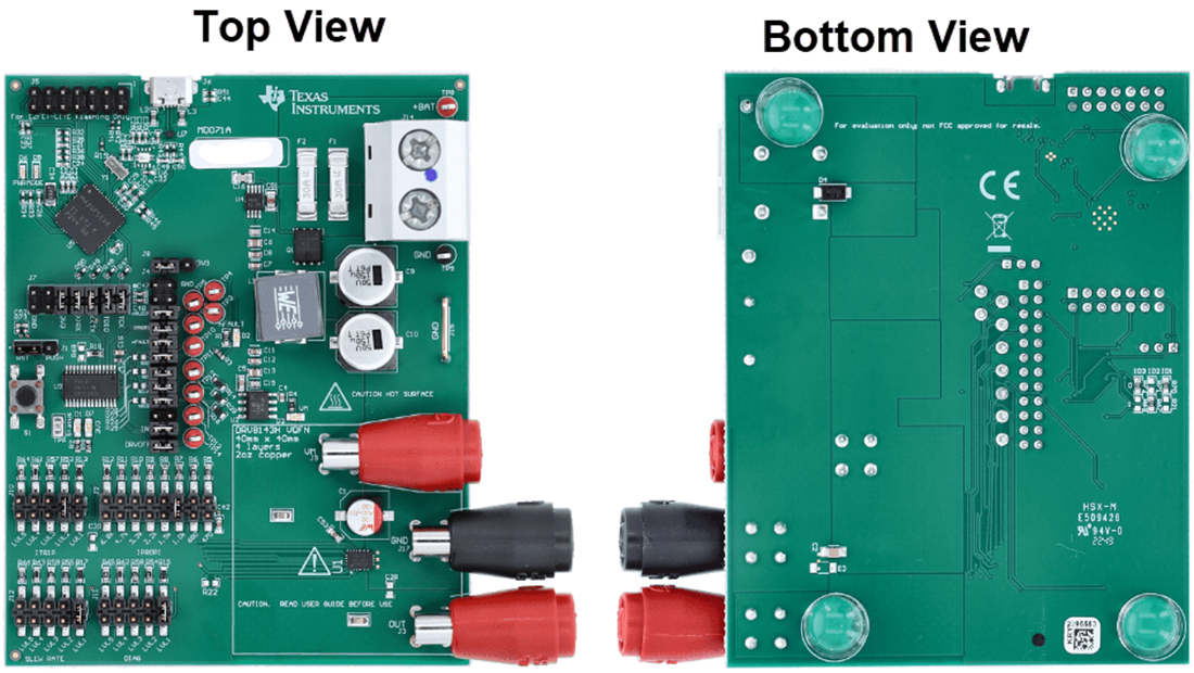 Technische Zeichnung - Texas Instruments DRV8145P-Q1EVM Treiber-Evaluierungsmodul