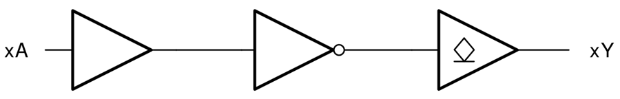 Blockdiagramm - Texas Instruments SN74LV6T06/SN74LV6T06-Q1 Hex-Open-Drain-Wechselrichter