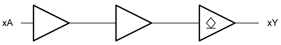 Blockdiagramm - Texas Instruments SN74LV6T07/SN74LV6T07-Q1 Hex-Open-Drain-Wechselrichter