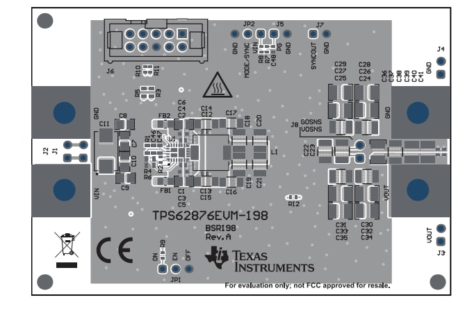 Schaltungsanordnung - Texas Instruments TPS62876EVM-198 Evaluierungsmodul