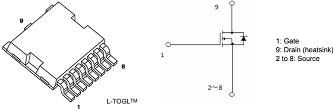 Schaltungsanordnung - Toshiba XPQR3004PB 40 V 400 A Automotive-MOSFET