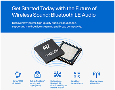 STMicroelectronics STM32WBA5 Multiprotokoll-Funk-MCUs
