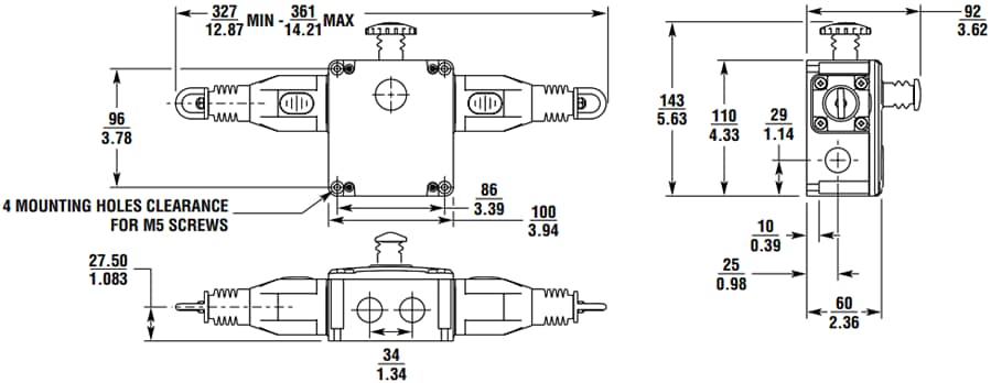 Omron Industrial Automation XER1032 Seilzug-Not-Halt-Schalter