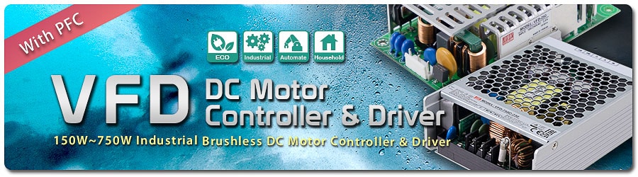 MEAN WELL Frequenzantriebe VFD-250P-230 und VFD-350P-230 