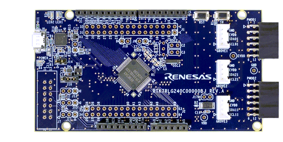 Renesas Electronics RL78/G24 Schnelles Prototyping-Board