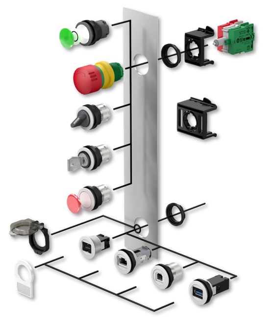 HARTING har-port USB-Typ-C-Koppler und -Kabelsätze