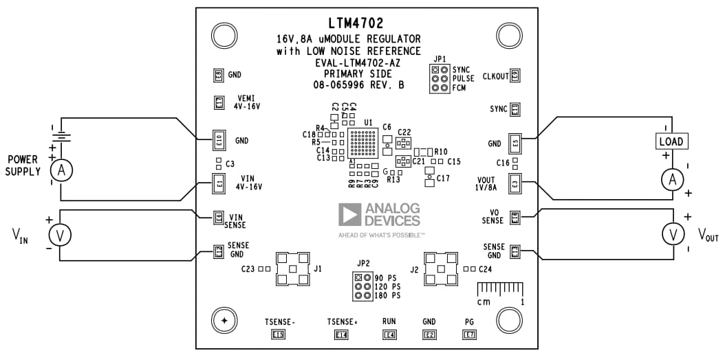 Applikations-Schaltungsdiagramm - Analog Devices Inc. EVAL-LTM4702-AZ Evaluierungsboard