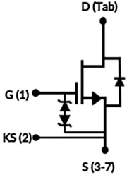 Schaltplan - onsemi UF4SC120023B7S G4-Siliziumkarbid(SiC)-FETs