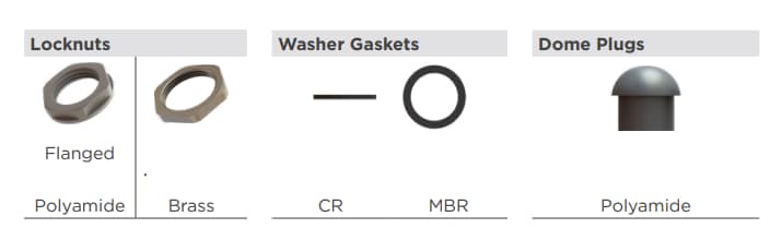 TE Connectivity / Entrelec Kabelverschraubungen und Zubehör