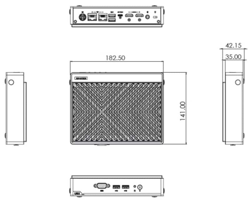 Advantech Vorkonfiguriertes UBX-110K 4K-UHD-Store-Gateway