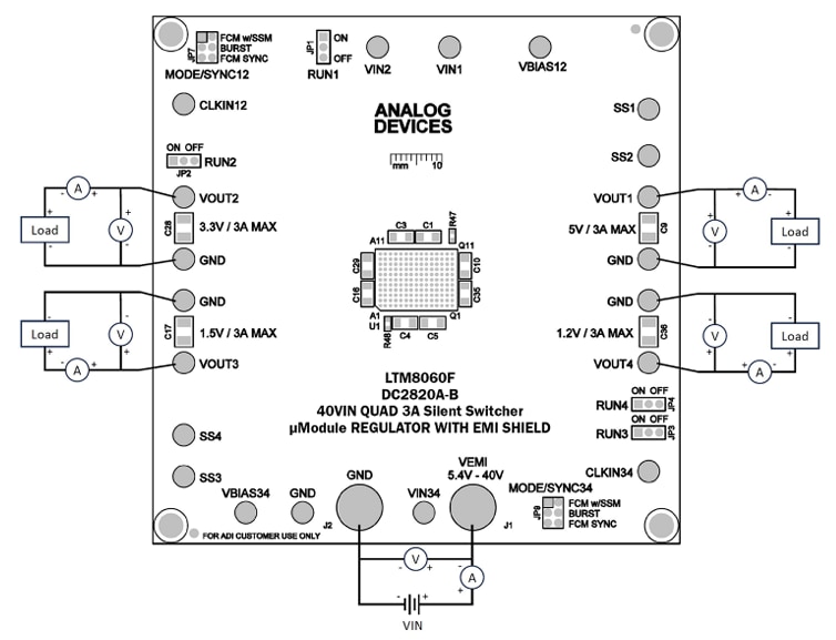 Analog Devices Inc. DC2820A-B Evaluierungsboard