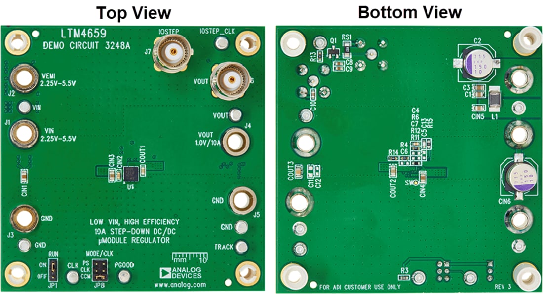Technische Zeichnung - Analog Devices Inc. DC3248A Evaluierungsboard für LTM4659