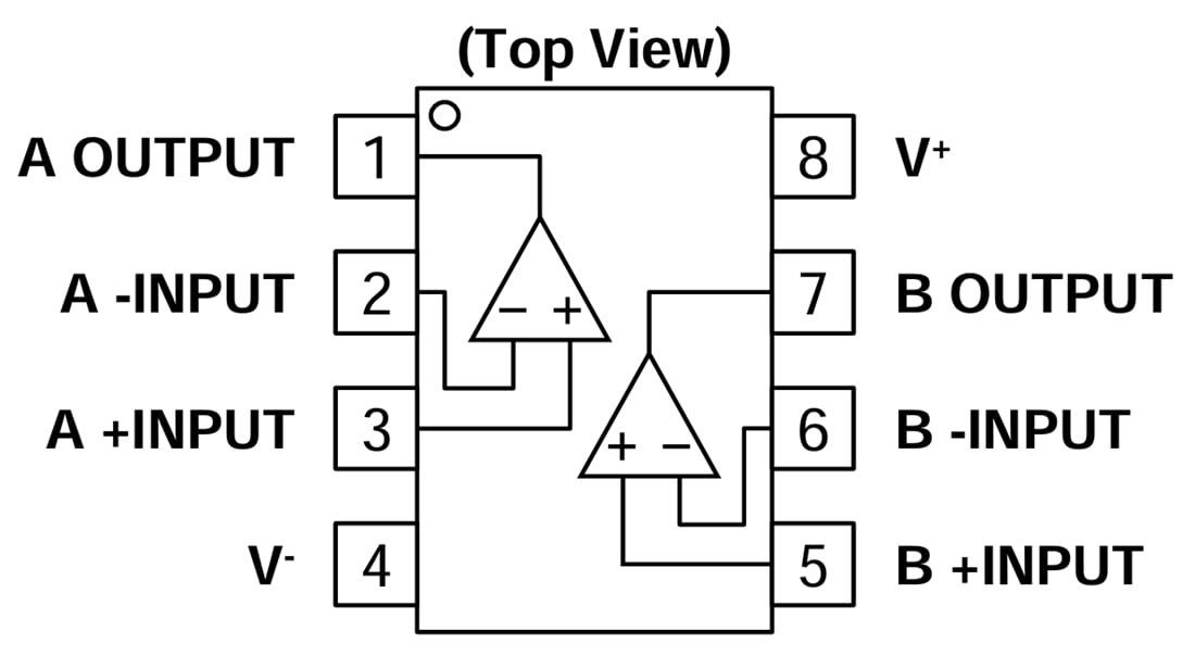 Schematic - Nisshinbo NL8802 Dual Operational Amplifier