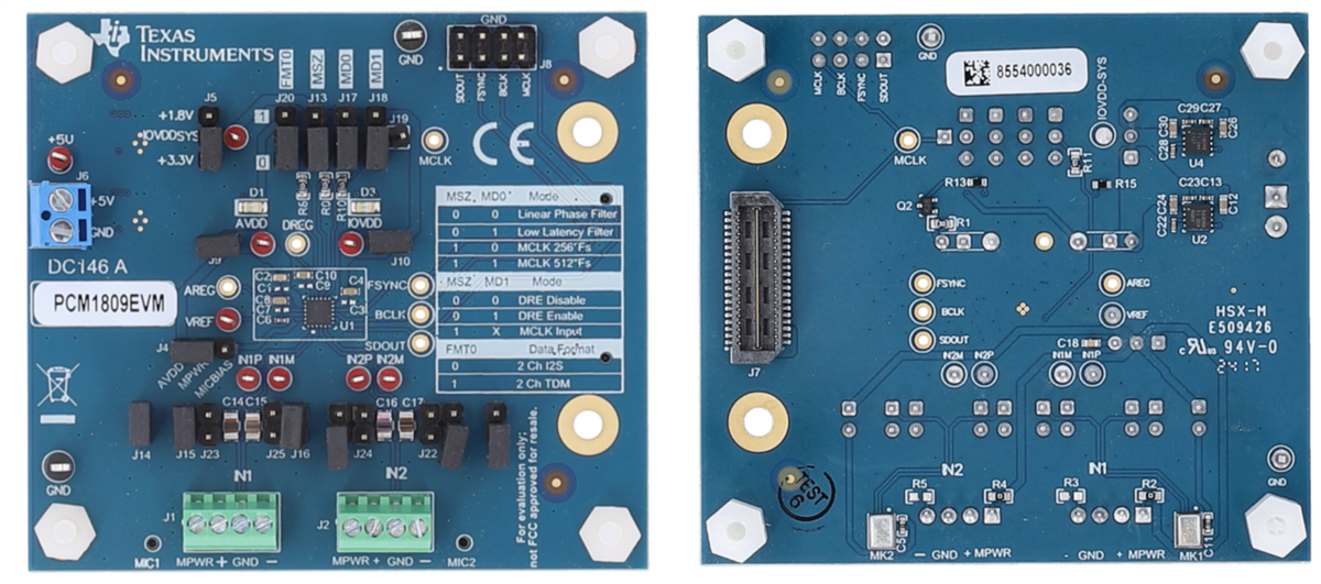 Texas Instruments PCM1809EVM Evaluierungsmodul
