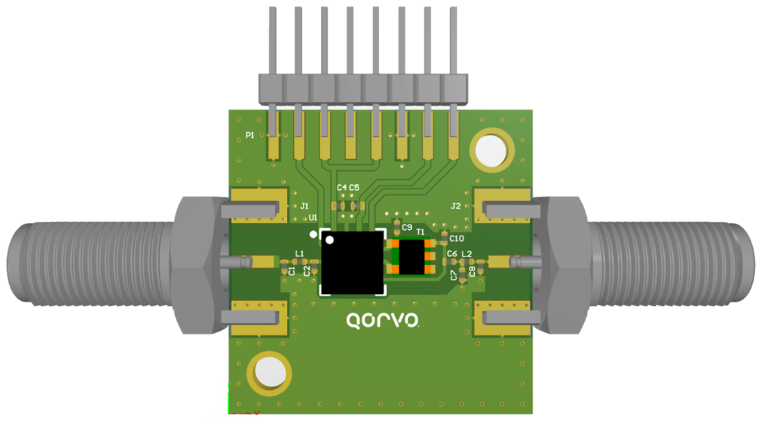 Technische Zeichnung - Qorvo QPC7339PCBA-410 Evaluierungsboard