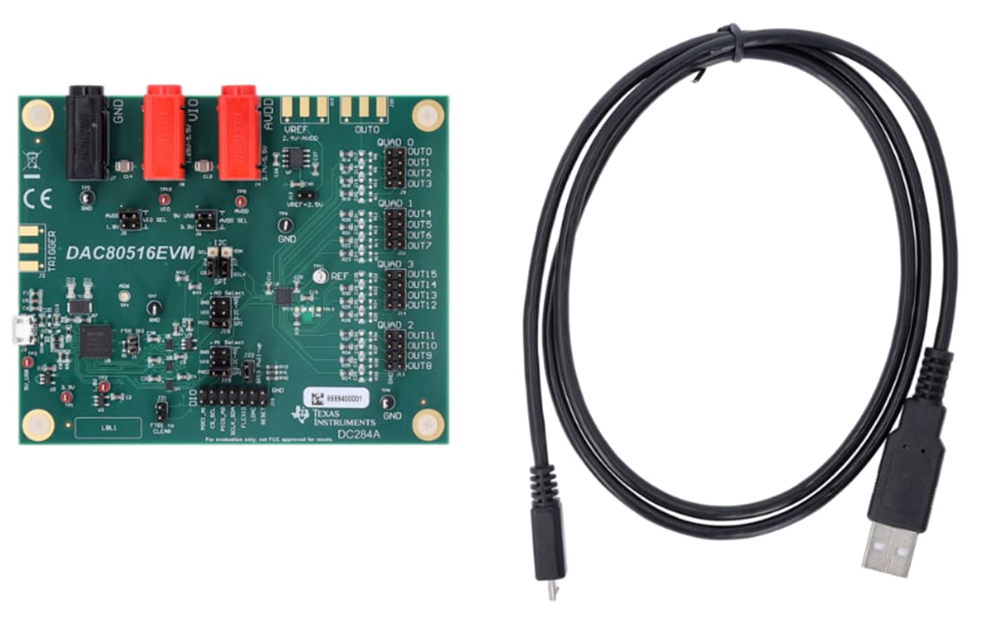 Texas Instruments DAC80516EVM DAC-Evaluierungsmodul (EVM)