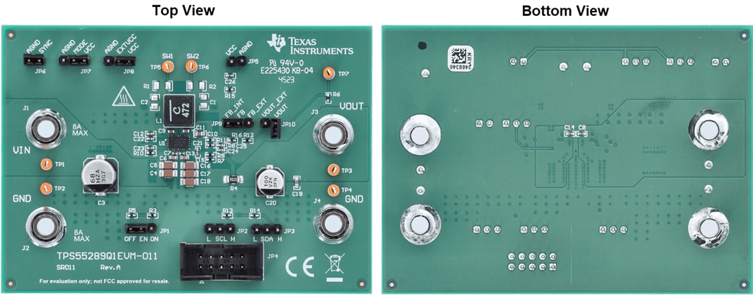 Blockdiagramm - Texas Instruments TPS55289Q1EVM-011 Wechselrichter-Evaluierungsmodul