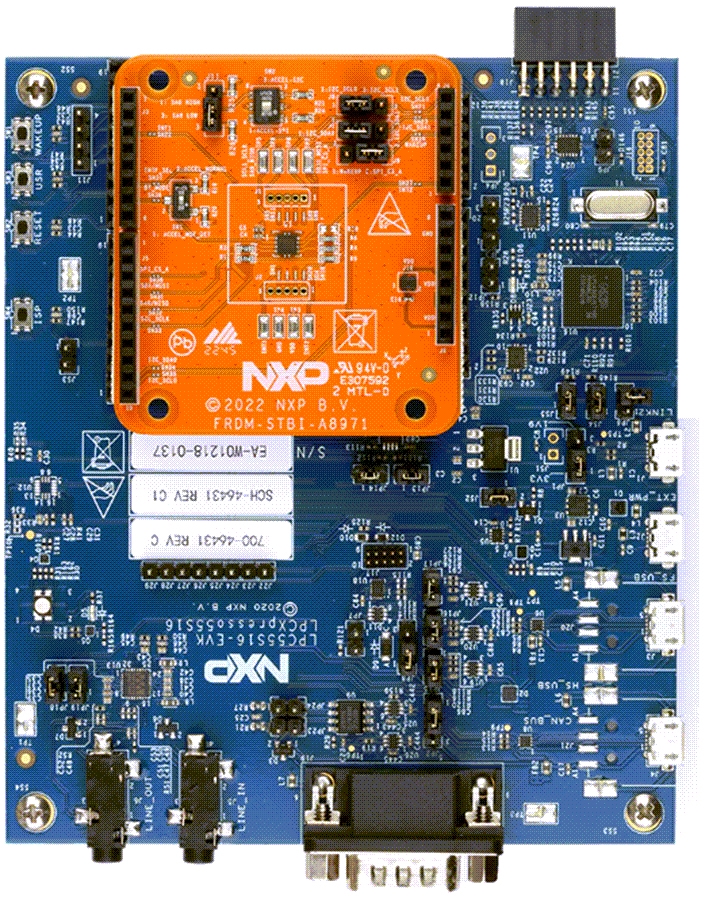 Technische Zeichnung - NXP Semiconductors FXLS8971 Sensor-ToolBox-Development Boards