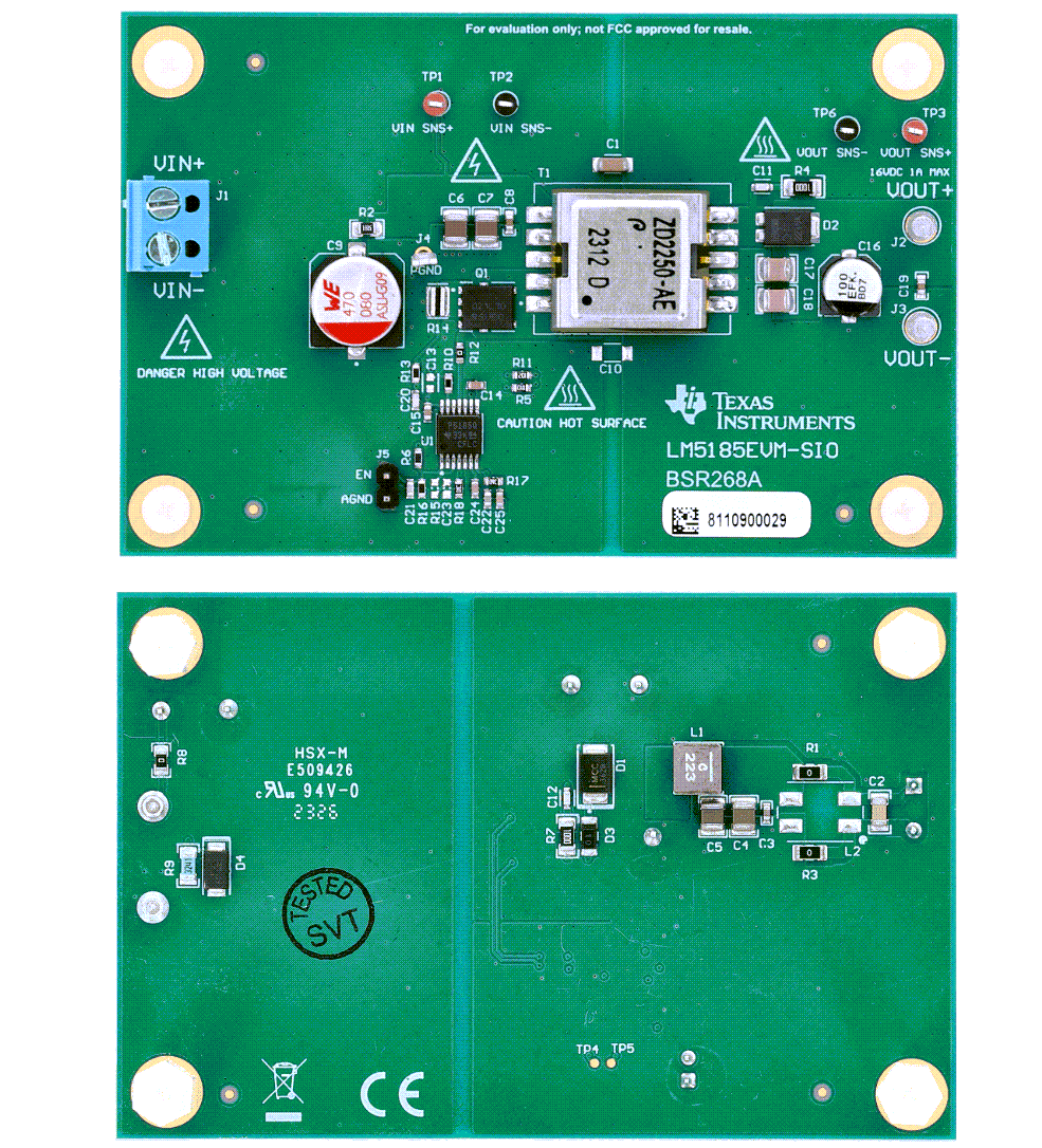 Texas Instruments LM5185EVM-SIO Evaluierungsmodul