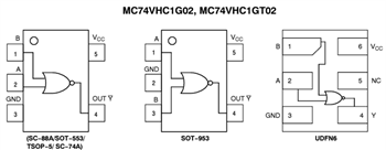 onsemi MC74VHC1G0x Einzel-2-Input-Gates