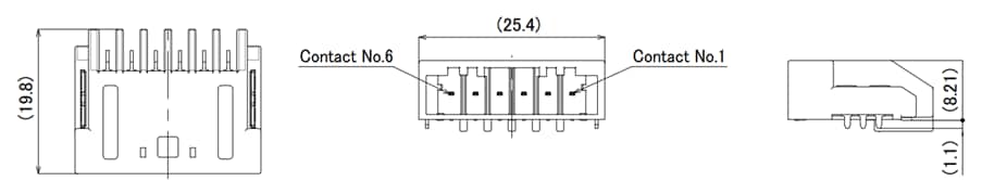Tabelle - Hirose Electric ZG05HV Hochspannungs-Wire-to-Board-Steckverbinder