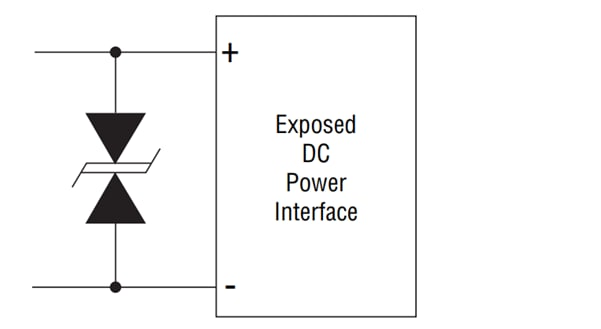 Applikations-Schaltungsdiagramm - Bourns PTVS1-240C-M Hochstrom-TVS-Diode