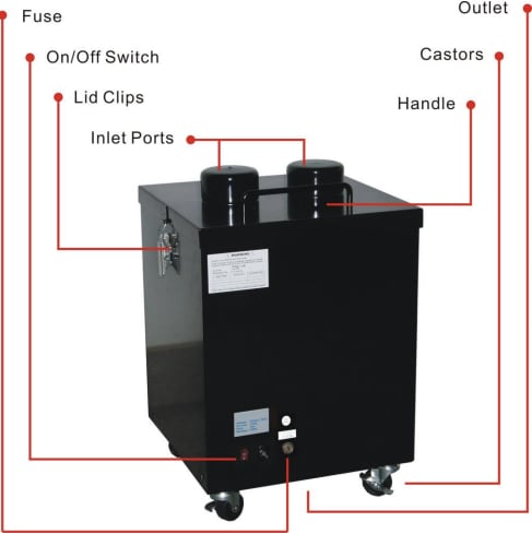 Chip Quik CQ-FE-2 High Flow Fume Extractor & Filters