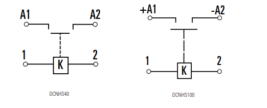 Blockdiagramm - Littelfuse DCNHS Max. 1000VDC Schaltschützrelais