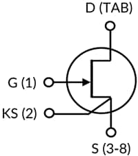 Applikations-Schaltungsdiagramm - onsemi UJ4N Normalerweise eingeschalteter SiC-JFET-Transistor von 750 V, 4,3 mΩ