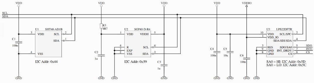 Sensirion SENSEVAL-SCB4XV1 Evaluierungsboard