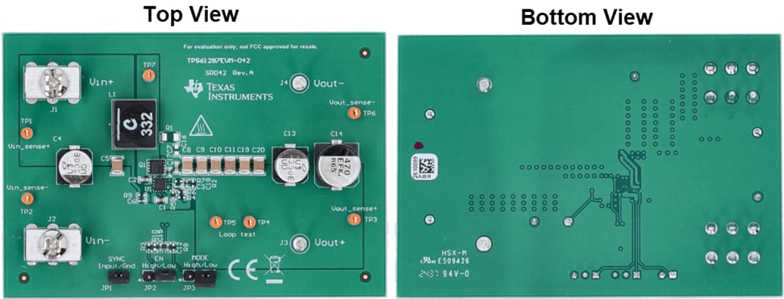 Technische Zeichnung - Texas Instruments TPS61287EVM-042 Evaluierungsmodul (EVM)