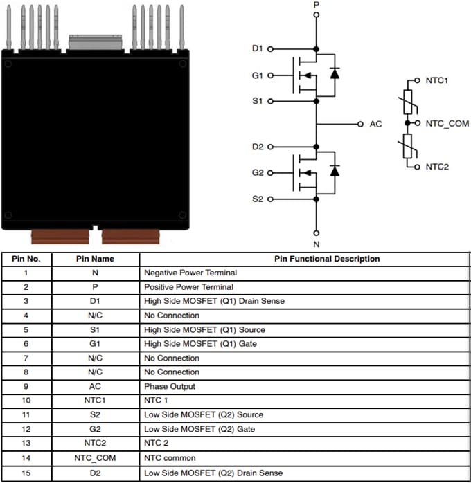onsemi NVVR26A120M1WSx Siliziumkarbid(SiC)-Module