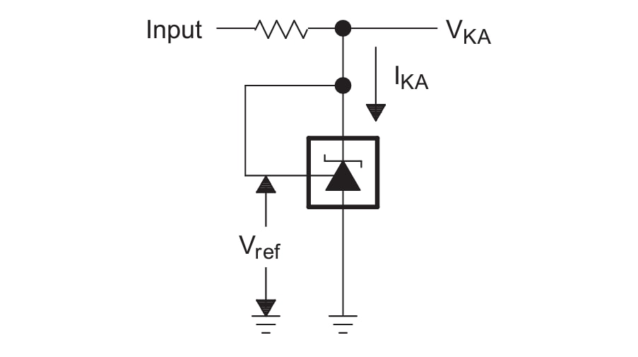 Schaltplan - Texas Instruments TL431/TL432 Programmierbare Präzisionsreferenzen