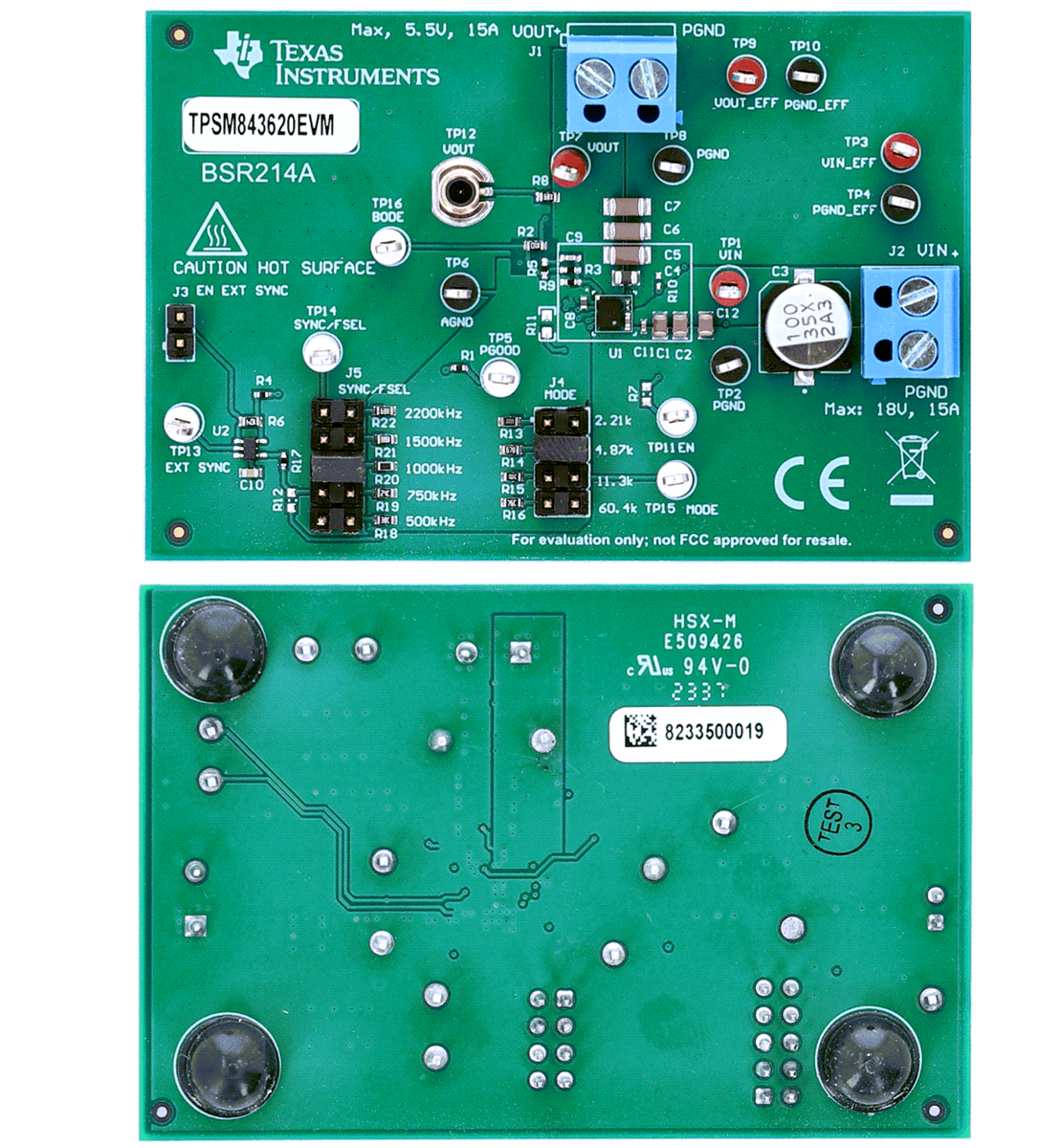 Texas Instruments TPSM843620EVM Evaluierungsmodul