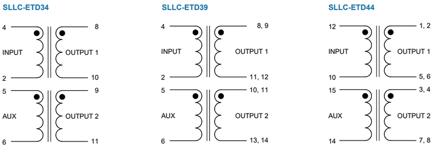 Schaltplan - Signal Transformer / Bel SLLC Hochfrequenz-Resonanztransformatoren