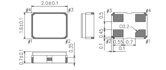 Chart - Epson Timing SG2016CAN SPXO Crystal Oscillators