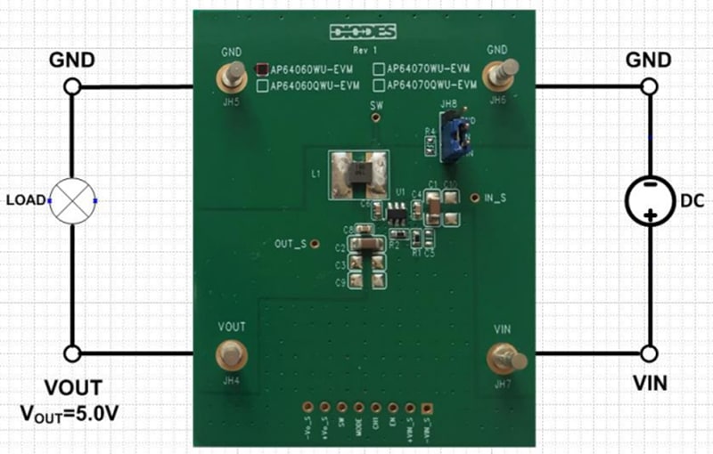 Diodes Incorporated AP64060 Evaluierungsboard
