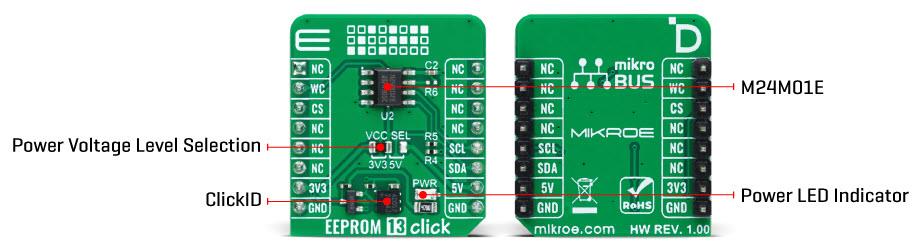 Mikroe MIKROE-5885 EEPROM 13 Click