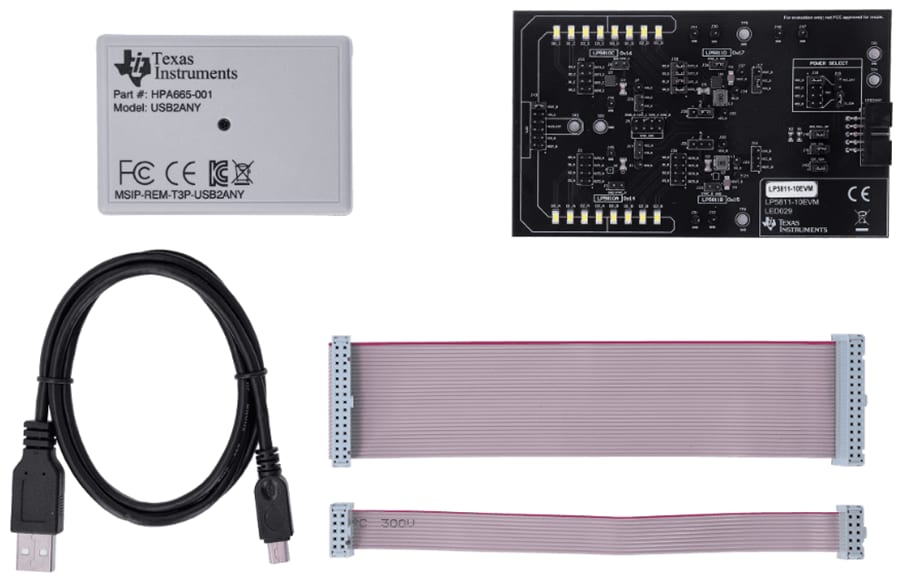 Tabelle - Texas Instruments LP5811-10EVM Treiber-Evaluierungsmodul (EVM)
