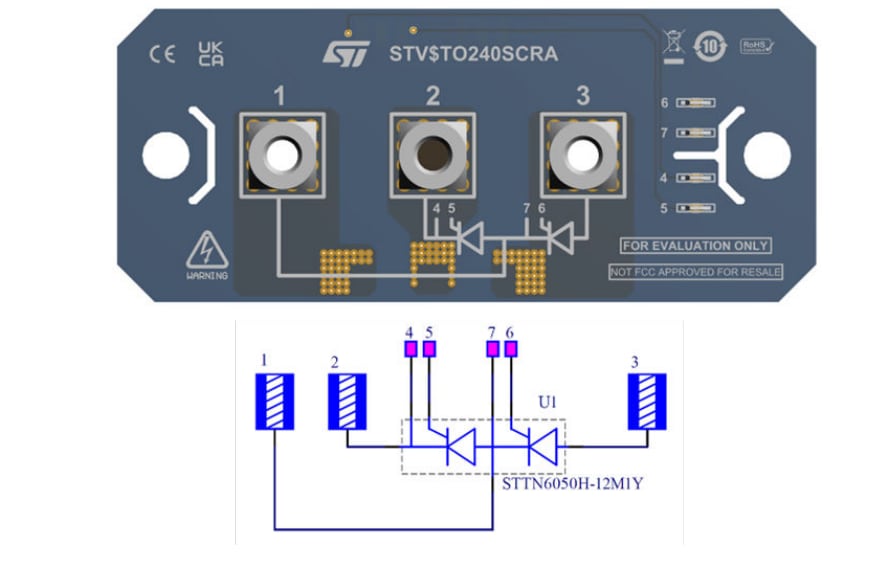 STMicroelectronics STEVAL-TO240SCR Evaluierungsboard