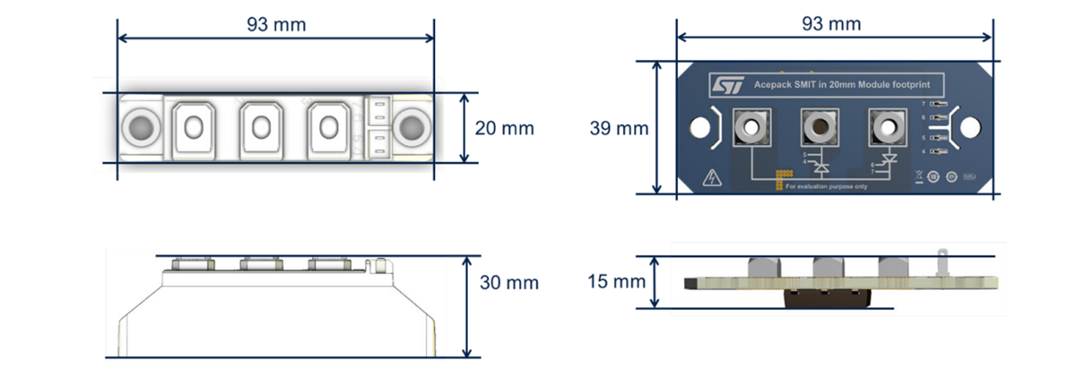Technische Zeichnung - STMicroelectronics STEVAL-TO240SCR Evaluierungsboard