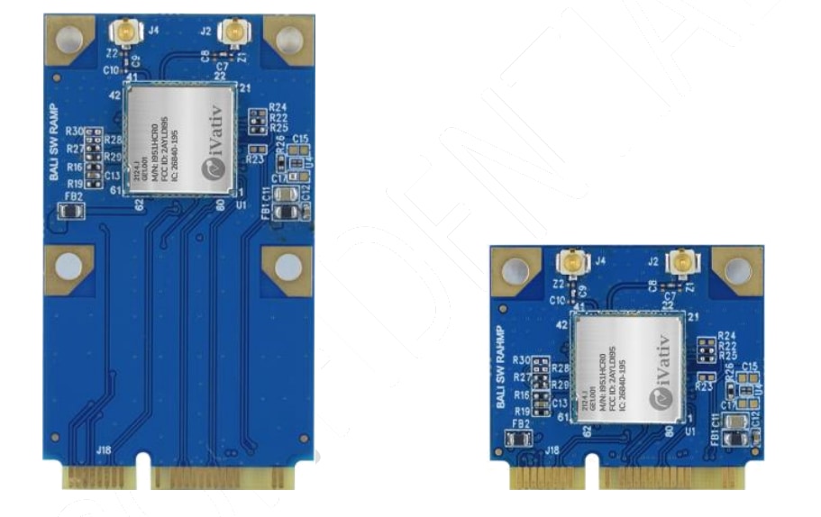 iVativ BALI & EVIA mPCIe/hmPCIe Cards