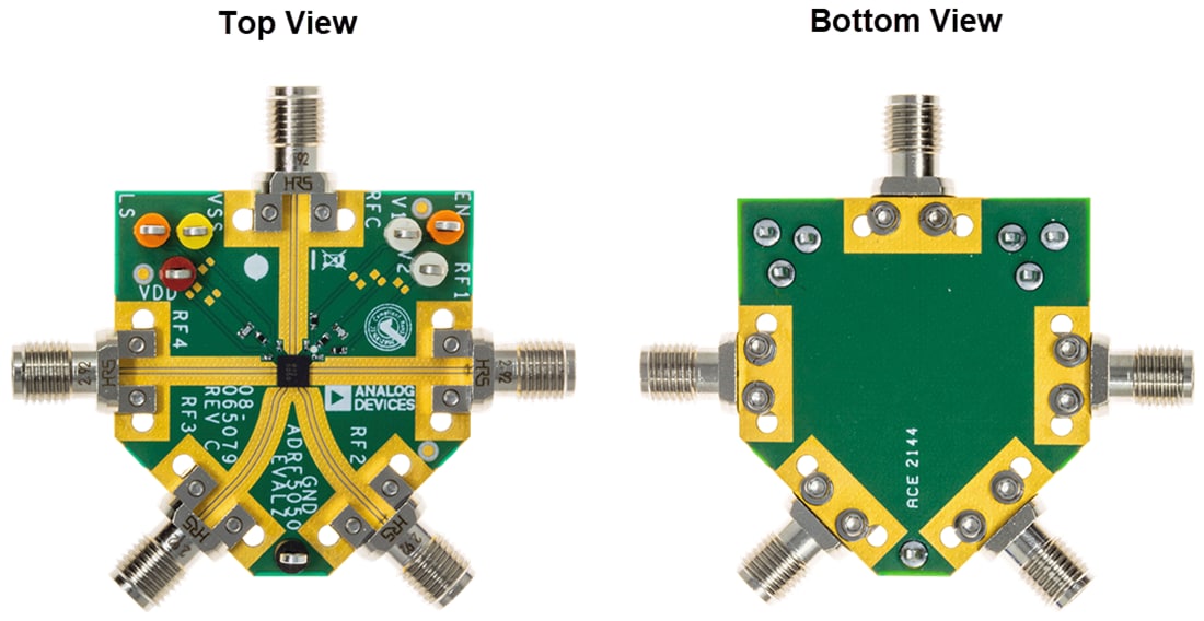Technische Zeichnung - Analog Devices Inc. ADRF5050-EVALZ Evaluierungsboard