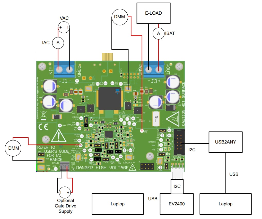 Schaltungsanordnung - Texas Instruments BQ25858-Q1EVM Evaluierungsmodul