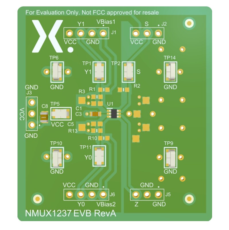 Nexperia NMUX1237 Multiplexer/Demultiplexer Evaluierungsboard