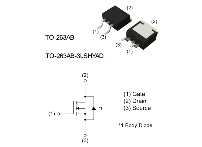 Applikations-Schaltungsdiagramm - ROHM Semiconductor RJ1N04BBH N-Ch-Leistungs-MOSFET