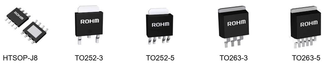 Technische Zeichnung - ROHM Semiconductor BD9xxN5-C 45 V Nano Cap™ Automotive-LDO-Regler
